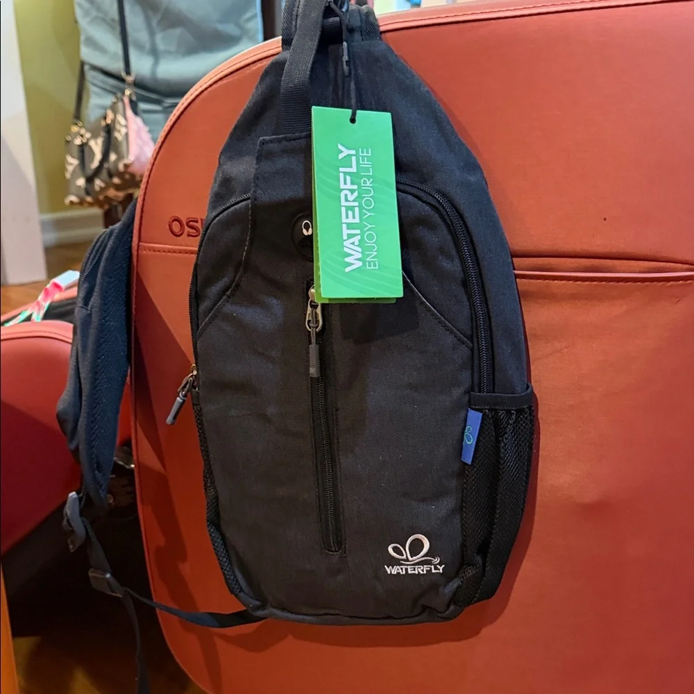 Black Sling Bag for Men - Picture 1 of 2